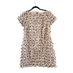 Sail to Sable mini bow embellished shift dress size 8 NWT